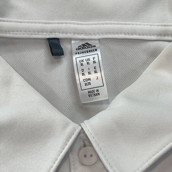 Adidas LPGA White Polo Shirt Women's Size XL Moisture-Wicking Short Sleeves - Picture 4 of 12